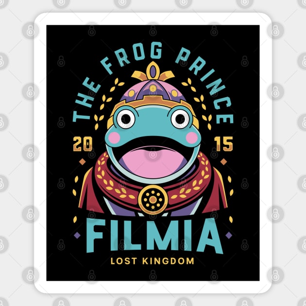 Smiling Frog Prince Emblem Magnet by Lagelantee